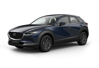 Mazda CX-30 in Deep Crystal Blue color in Centre-line equipment