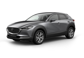 Mazda CX-30 in Machine Grey body color in the Exclusive-Line equipment level