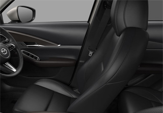 Black Leather Seat in Mazda CX-30 Takumi equipment