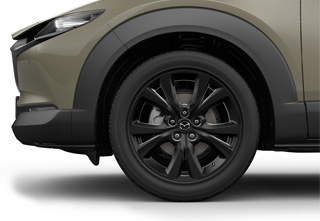 Jantes en alliage léger 18” noires du niveau Nagisa du Mazda CX-30