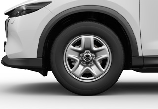 Οι ατσάλινες ζάντες 17 ιντσών του Mazda CX-5 στην έκδοση Prime-Line.