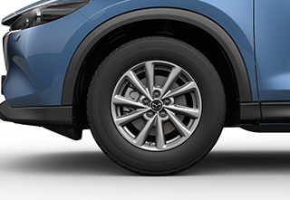 he 20-inch wheels of the Mazda CX-5 in the Centre-Line grade.