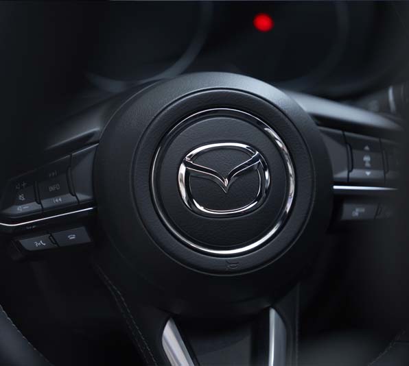 Mazda CX-5 steering wheel.