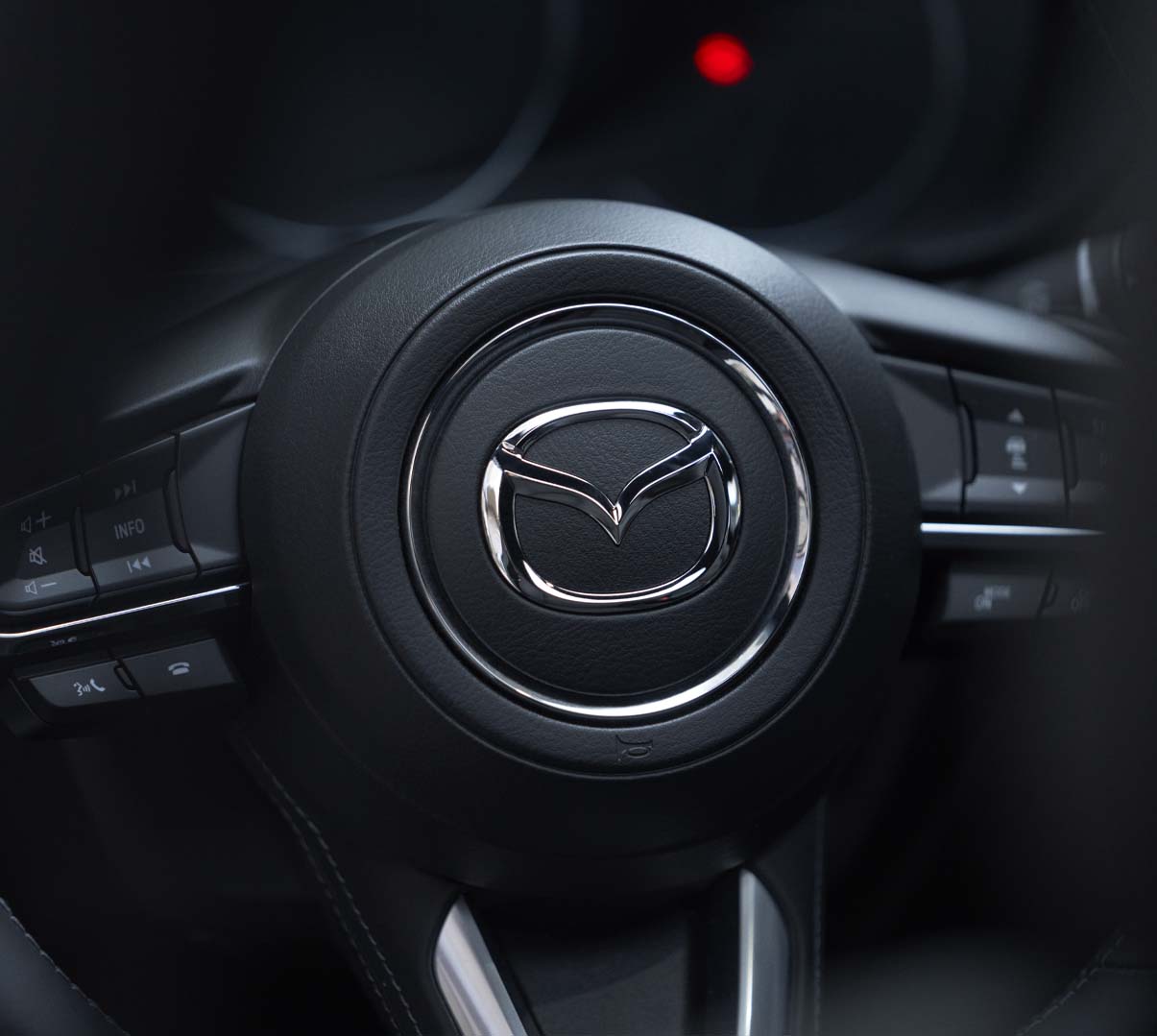 Mazda CX-5 steering wheel.
