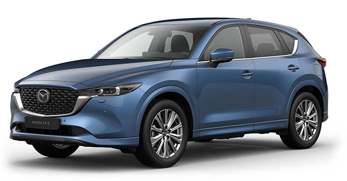 Mazda CX-5 in koetswerkkleur Eternal Blue