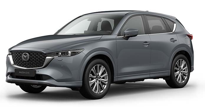 Mazda CX-5 în culoarea Polymetal Grey