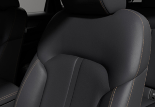 The leather seats in the all-new Mazda CX-60 Homura grade.