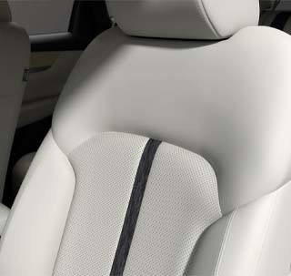 The leather seats in the all-new Mazda CX-60 Takumi grade.