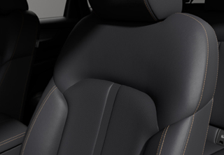 De lederen stoelen van de nieuwe Mazda CX-60 Homura.