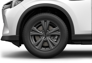 20 inch Silver wheels on the Mazda CX-80 in the Exclusive-Line trim level