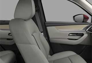 White Nappa Leather seat in the Mazda CX-80 Takumi plus trim level