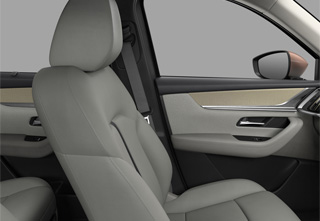 White Nappa Leather seat in the Mazda CX-80 Takumi trim level