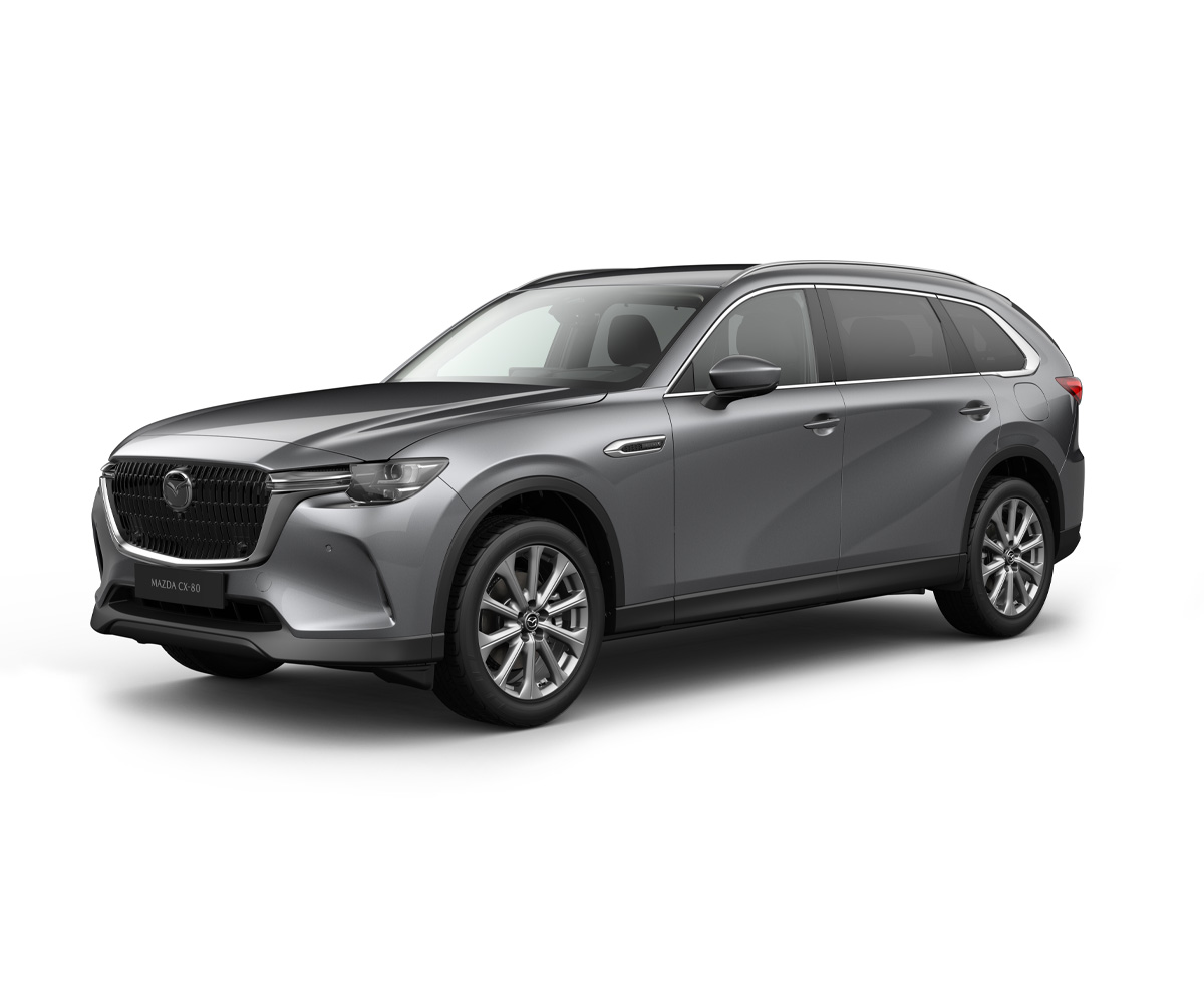 Mazda CX-80 en color Jet Black con equipamiento Exclusive-line Plus