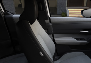 The leather seats in the Mazda MX-30 Exclusive-Line grade.