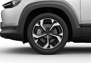 The 18 inch Alloy Wheel - Black Metallic of the Mazda MX-30 in the Makoto grade.