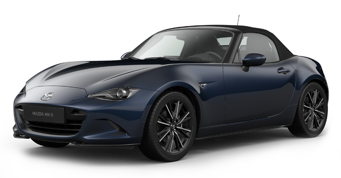 Mazda MX-5
 Roadster в цвят Deep Crystal Blue