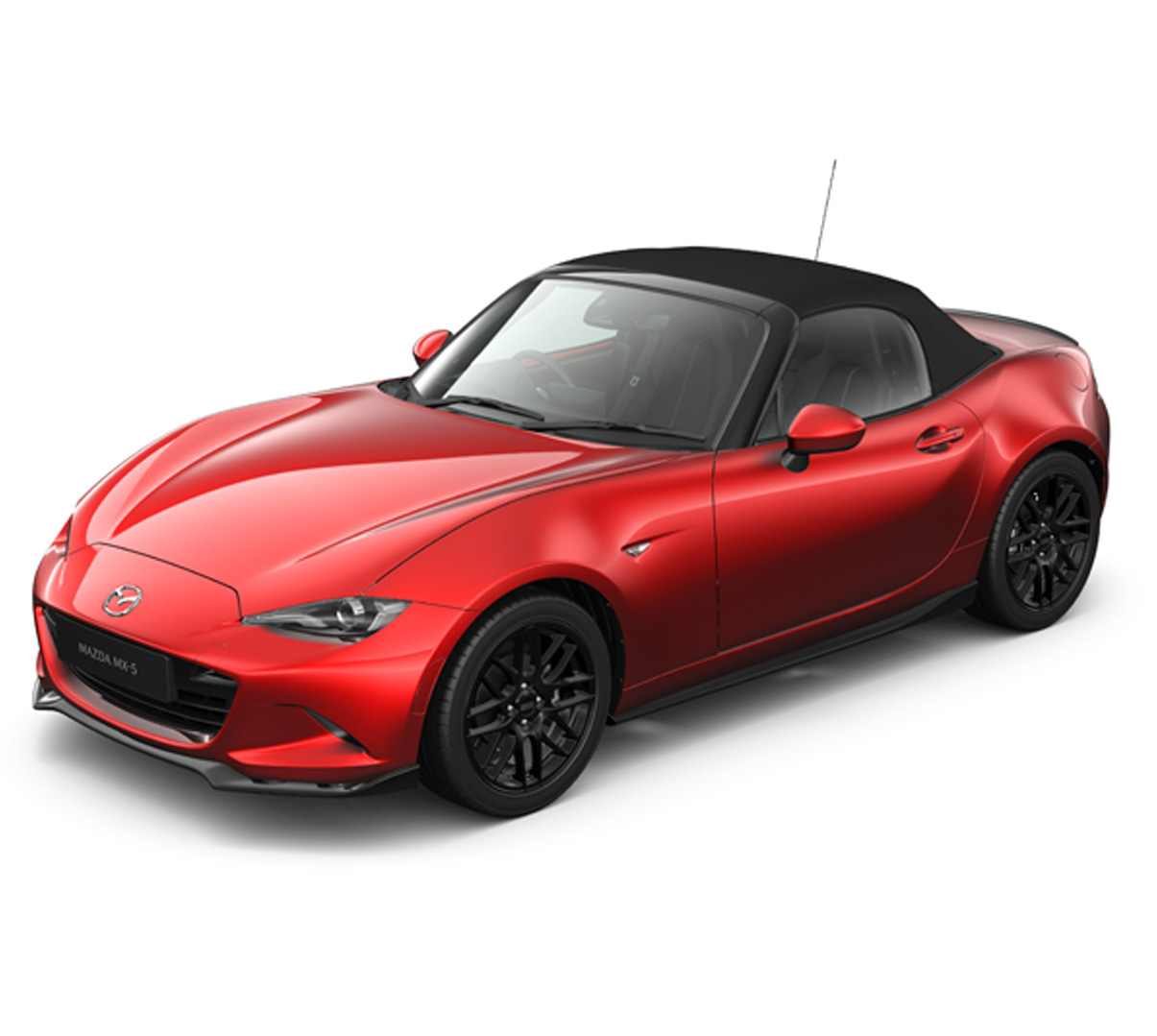 Mazda MX-5
 RF se sportovními spoilery na bílém pozadí.