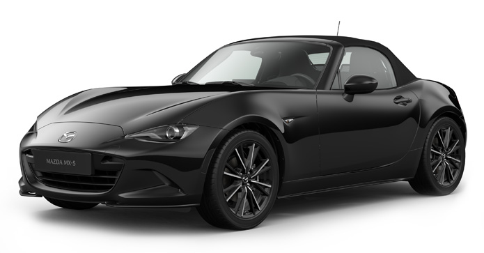 Mazda MX-5
 Roadster v černé barvě Jet Black