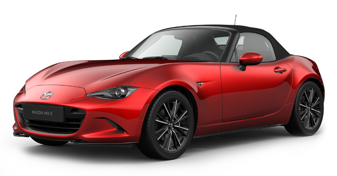 Mazda MX-5
 Roadster v červené barvě Soul Red Crystal