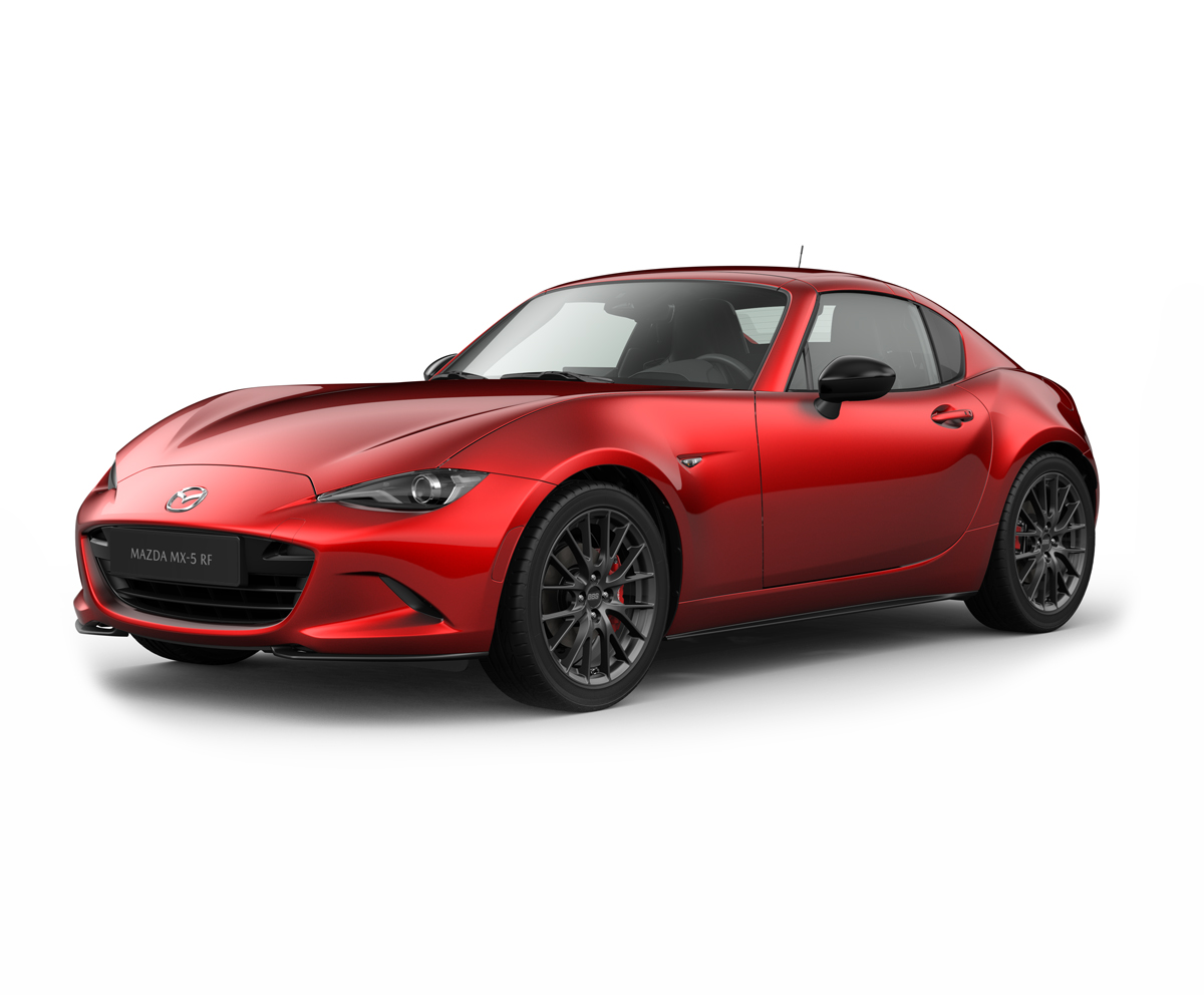 Mazda MX-5
 RF i karrosserifarven Soul Red Crystal med Homura-udstyr