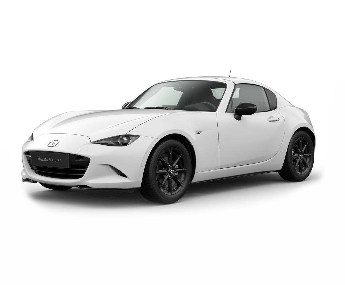 Mazda MX-5
 RF i karrosserifarven Arctic White med Prime-line-udstyr