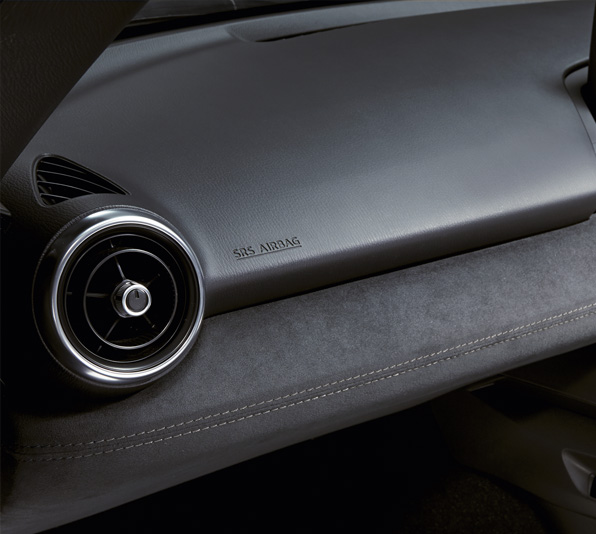 A highlighted picture of the Alcantara Interior parts of the Mazda MX-5.