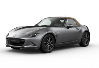 Mazda MX-5 Roadster in Machine Grey body color in Kazari equipment