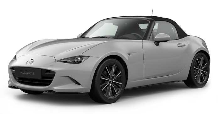 Mazda MX-5 Roadster in Aero Grey color