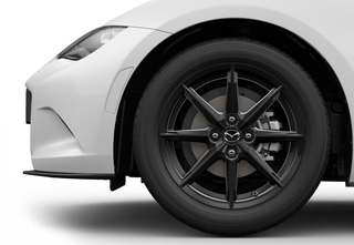 16 inch wheels - Black on the Mazda MX-5
 RF in the Prime-Line trim level