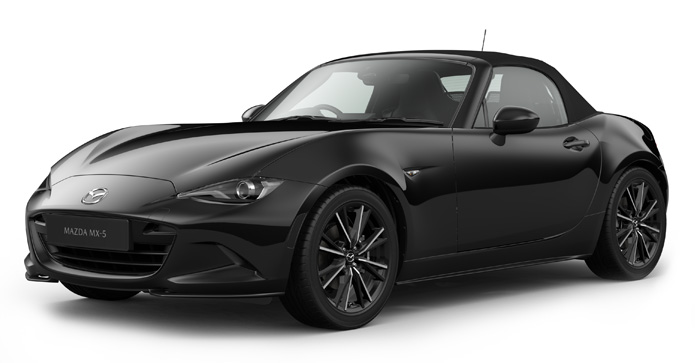 Mazda MX-5
 Roadster in Jet Black color