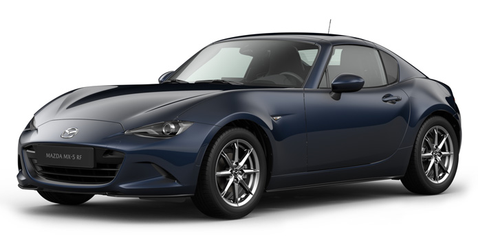 Mazda MX-5 RF в цвят Deep Crystal Blue