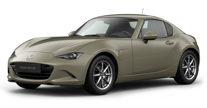 Mazda MX-5 RF v pískové barvě Zircon Sand