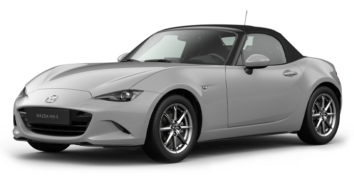 Mazda MX-5 Roadster v šedé barvě Aero Grey