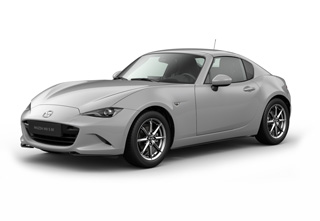 Mazda MX-5 RF i karrosserifarven Aero Grey med Exclusive-line-udstyr