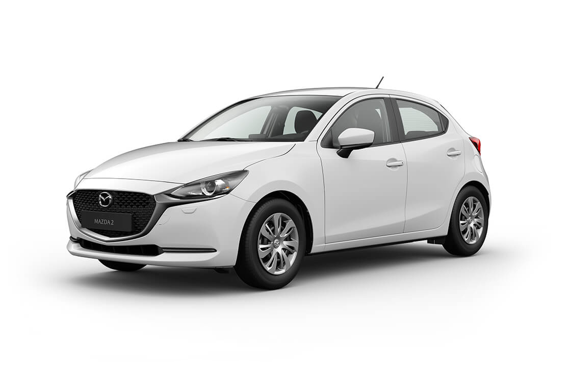Mazda2 Außenfarbe Purweiss Prime-Line