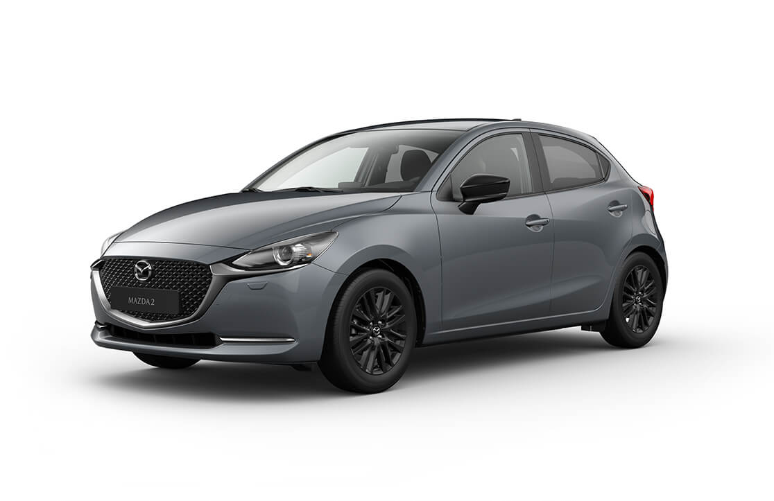 Mazda2 Außenfarbe Polymetall Grau Metallic Homura Sondermodell